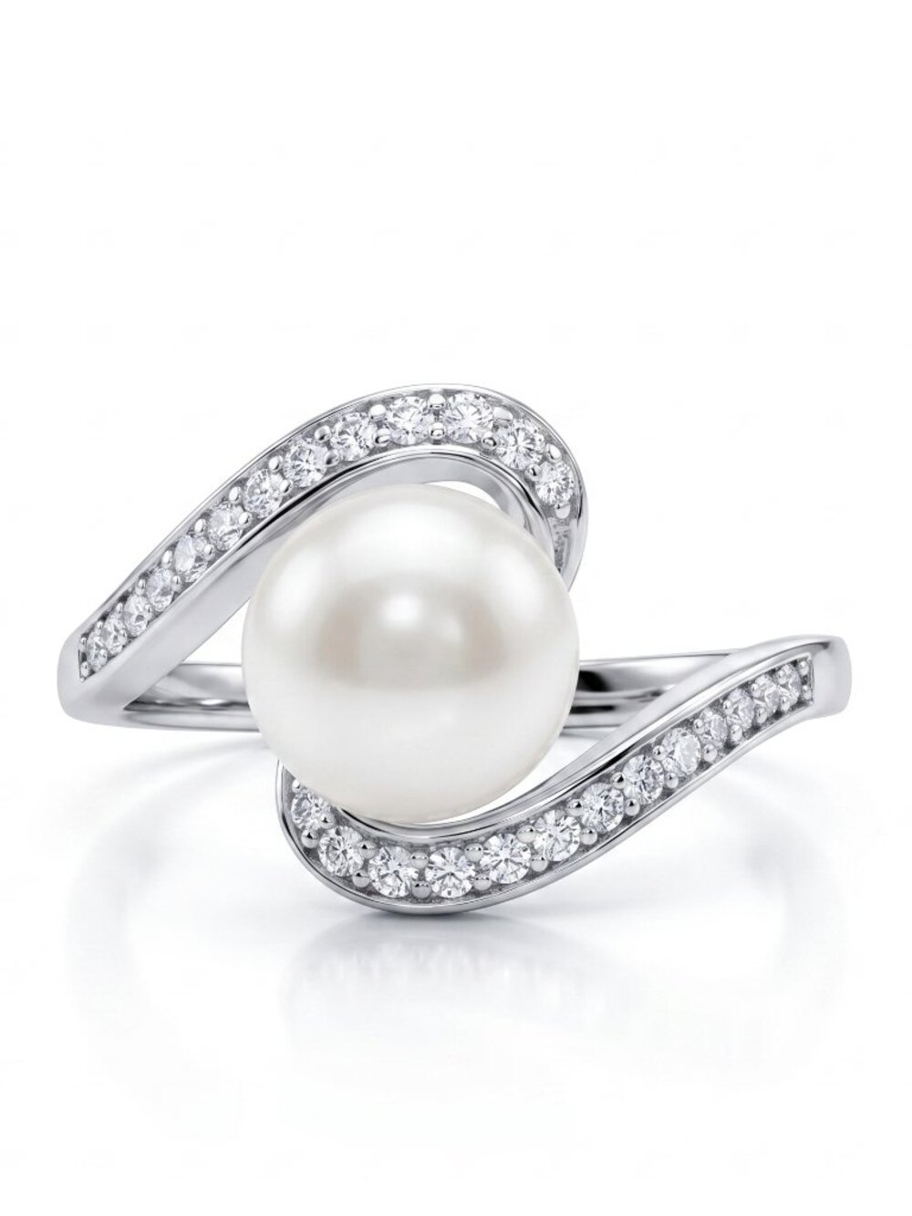Pearl Ring, 925 Sterling Silver Charmed Aroma 2017